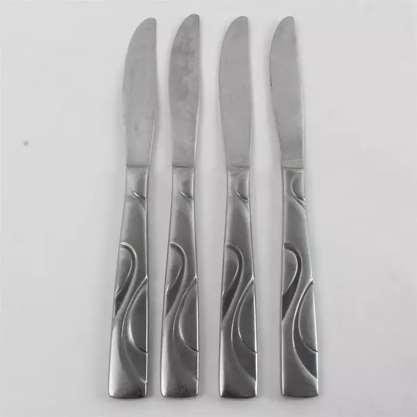 Set of 4 Oneida River Stainless French Solid Knives 9.25" 