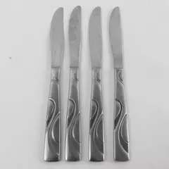 Set of 4 Oneida River Stainless French Solid Knives 9.25" 