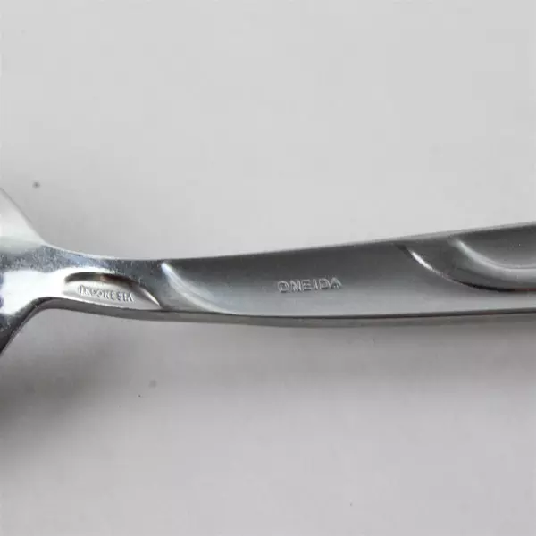 Set of 6 Oneida River Stainless Steel Oval Soup Spoons 7.25" 