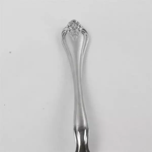 Set of 2 Oneida Boutonniere Stainless Oval Soup Spoons 7.25" 