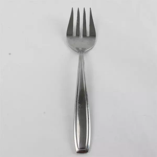 Lot of 2 Oneida Bristol Stainless 1 Solid Serving Fork & 1 Teaspoon