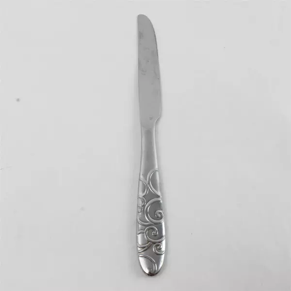 Lot of 6 Oneida Bohemian Stainless Knives 5 French Solid + Master Butter