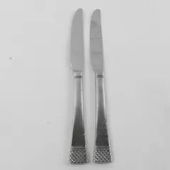 Set of 2 Oneida Braxton Stainless French Solid Knives 9.5" 