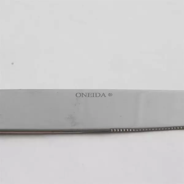 Set of 2 Oneida Braxton Stainless French Solid Knives 9.5" 