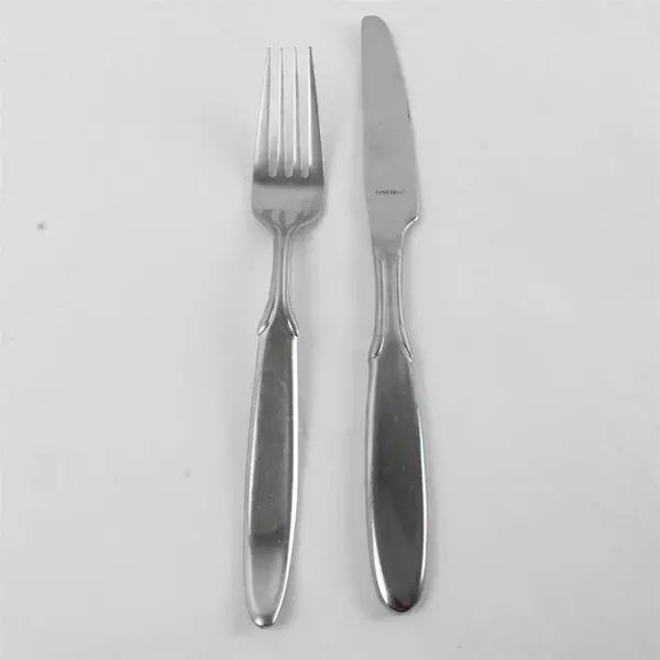 Lot of 2 Oneida Berkshire Stainless Fork & French Solid Knife Flatware