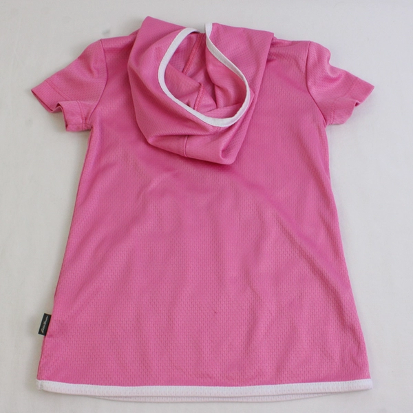 Eddie Bauer Pink Short-Sleeve Athletic Hoodie Girls' Size 3T