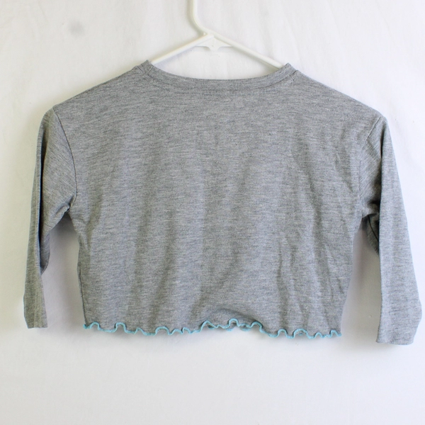 Nike Gray Lattice Trim Long-Sleeve T-Shirt Girls' Size 3T