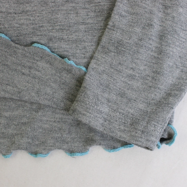 Nike Gray Lattice Trim Long-Sleeve T-Shirt Girls' Size 3T