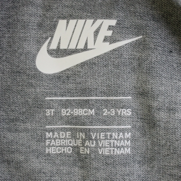 Nike Gray Lattice Trim Long-Sleeve T-Shirt Girls' Size 3T