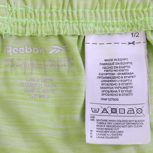 Reebok Neon Green Athletic Shorts Girls' Size 2T