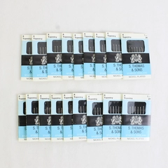 Lot of 18 S. Thomas & Sons Tapestry Nickel Plated Needles 6-Pack Size 24, New 