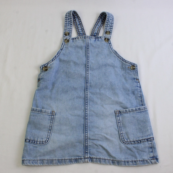 H&M Blue Light Wash Denim Dress Girls' Size 2T