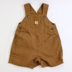 Carhartt Brown Canvas Overalls Snap Closure Baby Size 18M