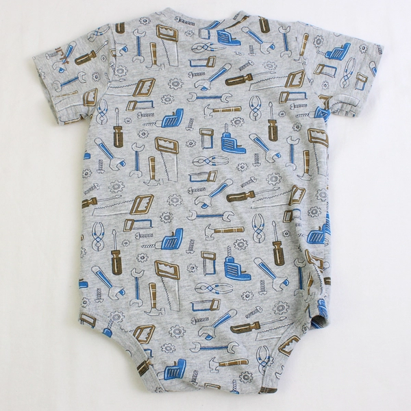 Carhartt Tool Print One Piece Short-Sleeve Bodysuit Baby Boy Size 18M