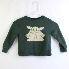Star Wars Grogu Baby Yoda Green Sweatshirt Toddler Size 3T