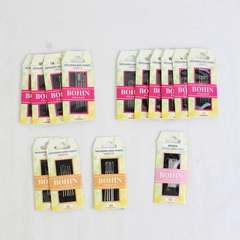 Lot of 14 Packs Bohin Tapestry, Crewel and Chenille Needles Nickel Plated New 