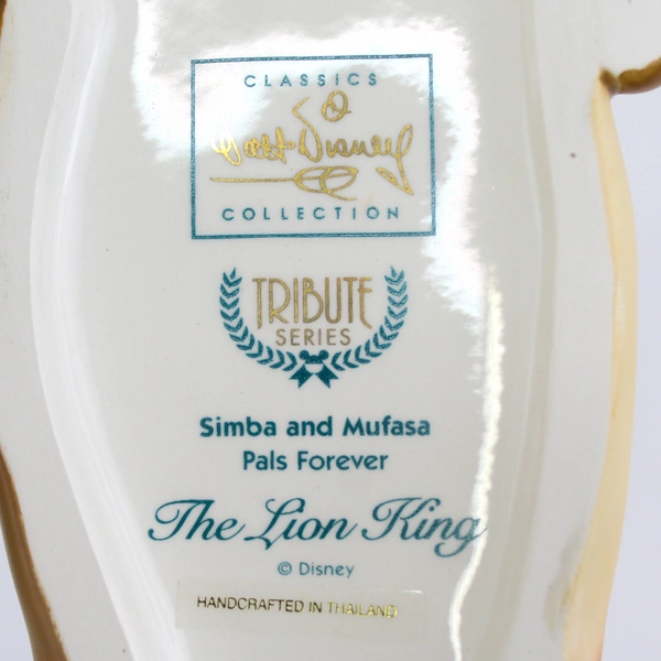 Walt Disney Classics Collection Lion King Pals Forever Simba And Mufasa COA 