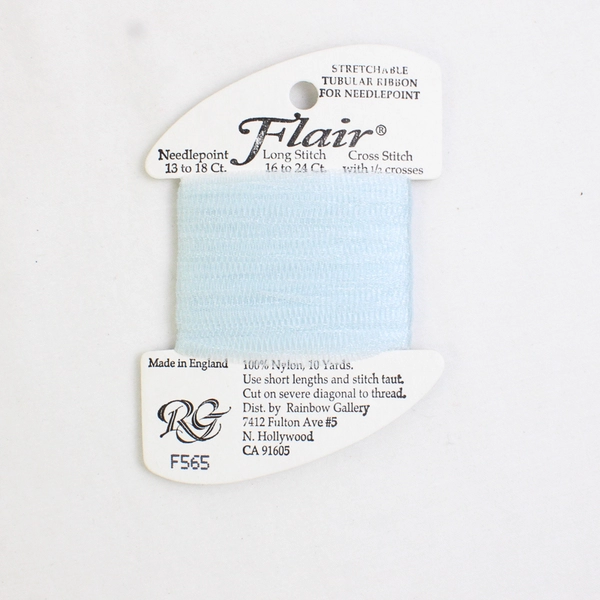 Lot of 2 Flair Stretchable Tubular Ribbon for Needlepoint F565 New 