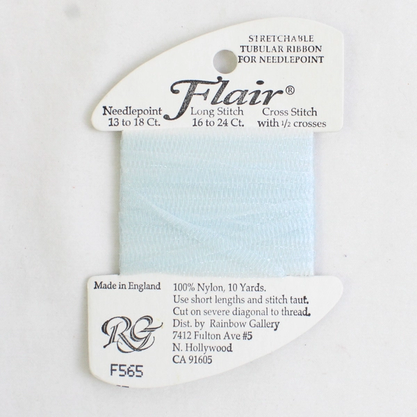 Lot of 2 Flair Stretchable Tubular Ribbon for Needlepoint F565 New 