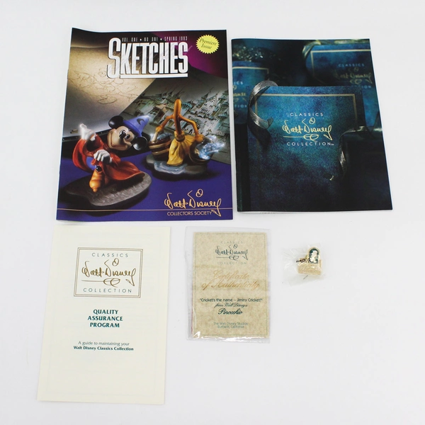 WDCC Collectors Society 1993  Membership Kit with Jiminy Cricket Figure COA.