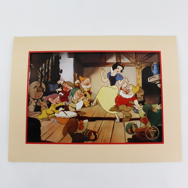 Walt Disney Classic Snow White & The Seven Dwarfs Collectible Lithograph 1994
