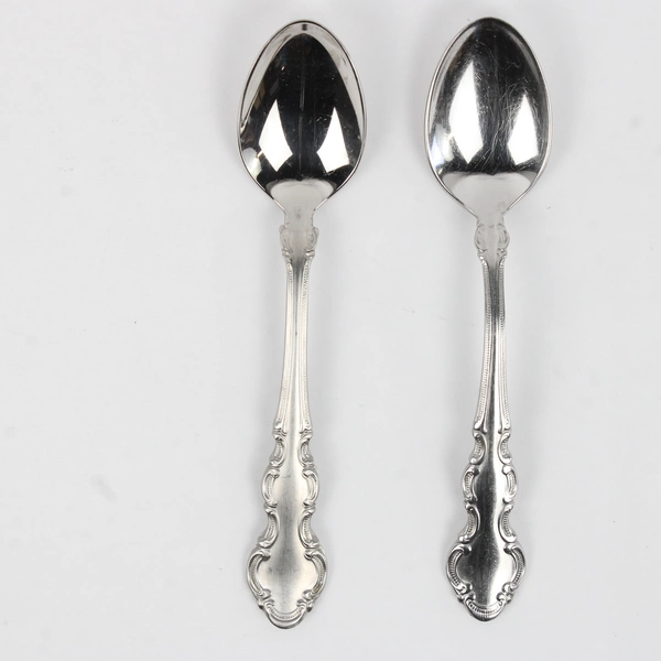 Lot of 2 International Stainless Chamonix Pattern Stainless Teaspoons 6.25"
