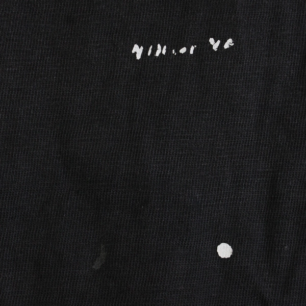 90's Hanes Beefy-T Men's S Black with White Abstract Design T-Shirt