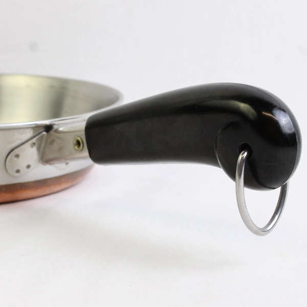 Vintage Revere Ware 7 in Copper Bottom Frying Pan 93c No Lid