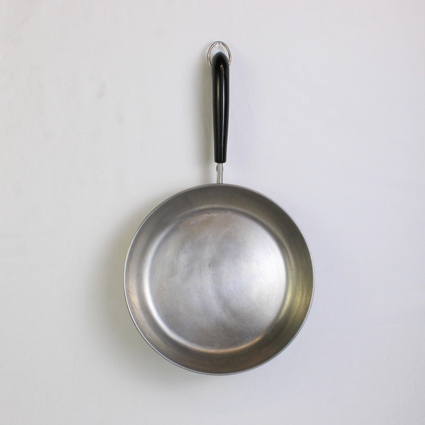 Vintage Revere Ware 9 in Copper Bottom Frying Pan 91d No Lid