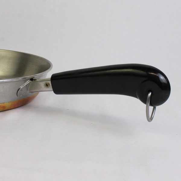 Vintage Revere Ware 9 in Copper Bottom Frying Pan 91d No Lid