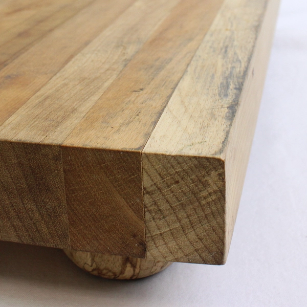 The Real Oregon Gift Myrtlewood Creations Footed Square Cutting Board 12.25"