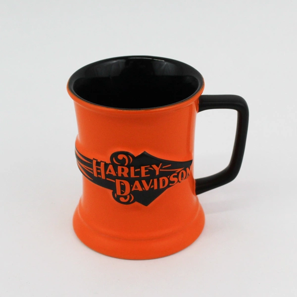 Encore Group Officially Licensed Harley Davidson Orange Coffee MUG 
