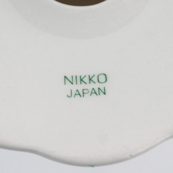 Set of 2 VTG 60s Nikko Christmas Candle Holders Festive Holly Holiday  Japan