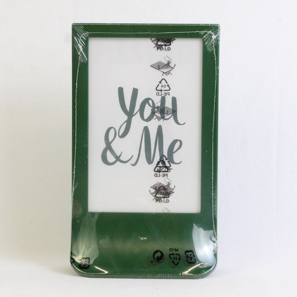 Ikea Fiestad Dark Green Plastic Photo Frame 4" x 6" New Sealed You & Me