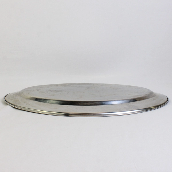 Unmarked Stainless Steel Oval Serving Platter 12" x 18"