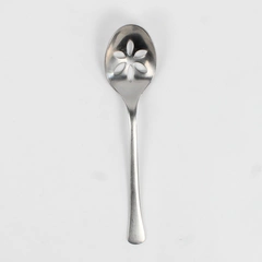 Dalia Dali Pattern Pierced Serving Spoon 7.75 Inches 18/8 Stainless Good HTF