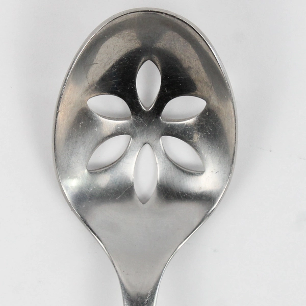 Dalia Dali Pattern Pierced Serving Spoon 7.75 Inches 18/8 Stainless Good HTF