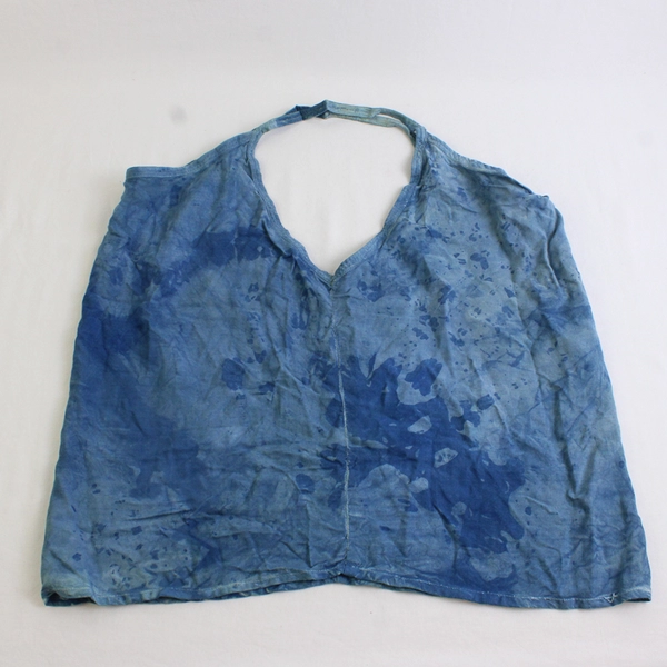 90's Unbranded Women's S/M Blue Tie Dye Spaghetti Strap Tank Top