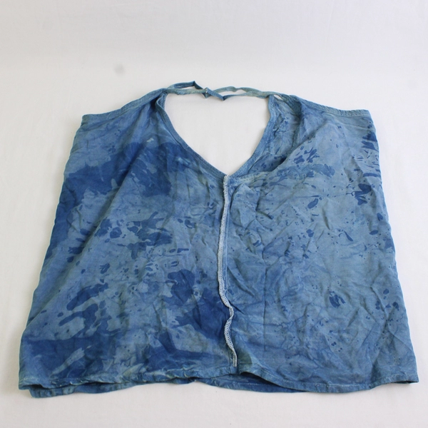 90's Unbranded Women's S/M Blue Tie Dye Spaghetti Strap Tank Top