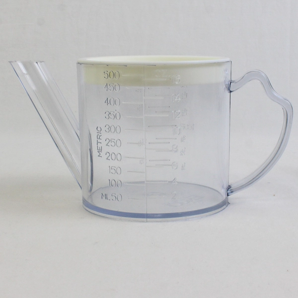 Ekco Clear Plastic Gravy/Fat Separator Jug With White Strainer Lid 16 Oz