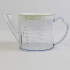 Ekco Clear Plastic Gravy/Fat Separator Jug With White Strainer Lid 16 Oz