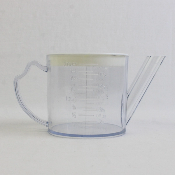 Ekco Clear Plastic Gravy/Fat Separator Jug With White Strainer Lid 16 Oz