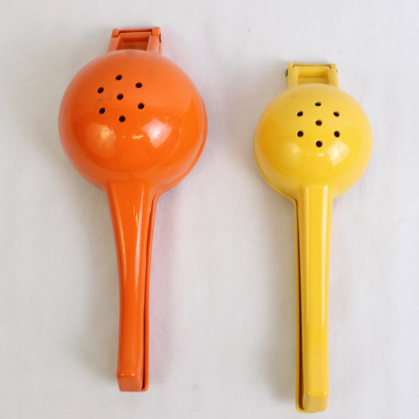 Lot of 2 Citrus Hand Juicers Reamers Yellow and Orange
