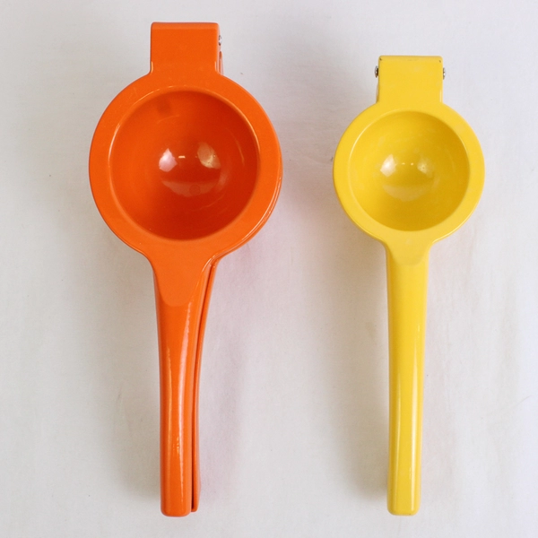 Lot of 2 Citrus Hand Juicers Reamers Yellow and Orange