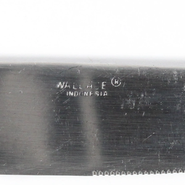 Lot of 3 Wallace Silver Napoli Frost Pattern Stainless Dinner Knives 8.75"