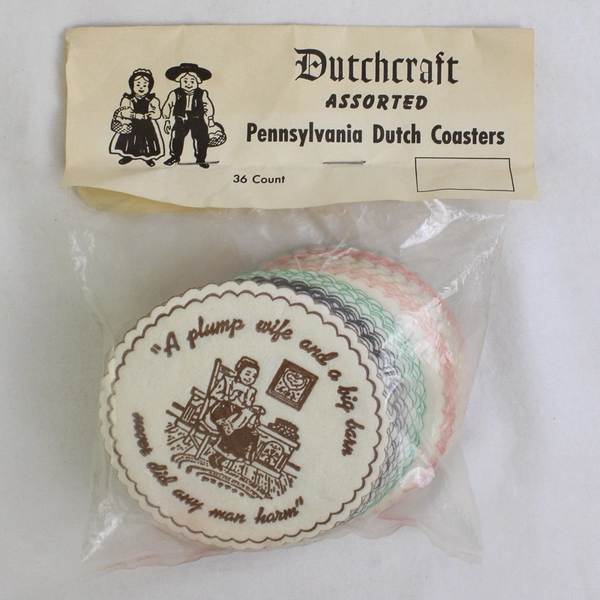 Dutchcraft Assorted Pennsylvania Dutch Coasters 36 Count