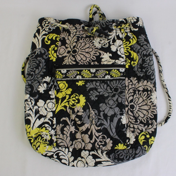 Vera Bradley Baroque Backsack Drawstring Backpack FLAWED
