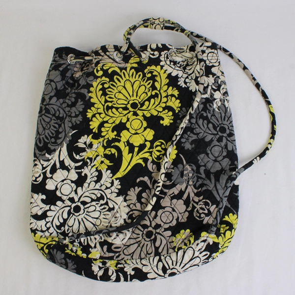 Vera Bradley Baroque Backsack Drawstring Backpack FLAWED