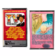 Lot of 2 Vintage Audio Cassette Tapes Heartbeat of the 80's & TV Themes