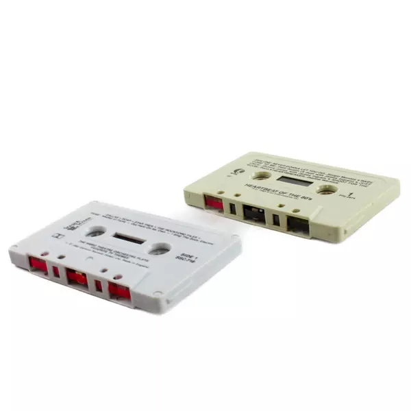 Lot of 2 Vintage Audio Cassette Tapes Heartbeat of the 80's & TV Themes